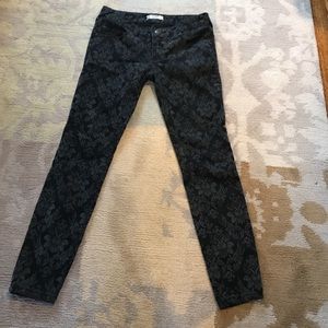 Free People black denim pants.